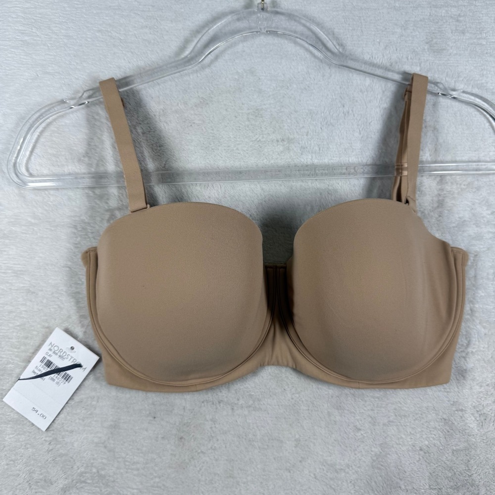 SKIMS Fits Everybody Multi-Way Bandeau Bra Clay Beige 32DDD BA-BAN-9055 NEW - Picture 1 of 12
